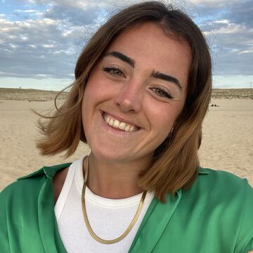Selfie of a person on a beach 