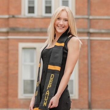 Graduation photograph of Sarah Jane Podzielinski