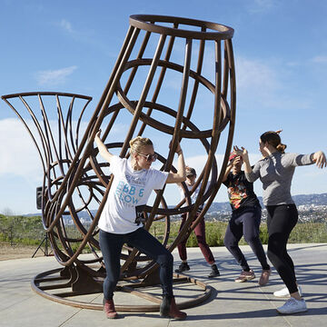 Raphaelle Ziemba Performance around Sculpture