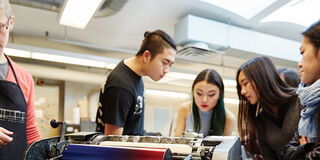 Transfer Students watch Instructor