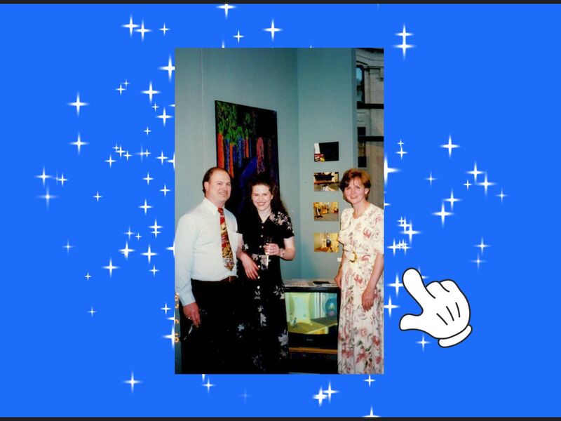 Amy Lawson Smeed with her parents at graduation