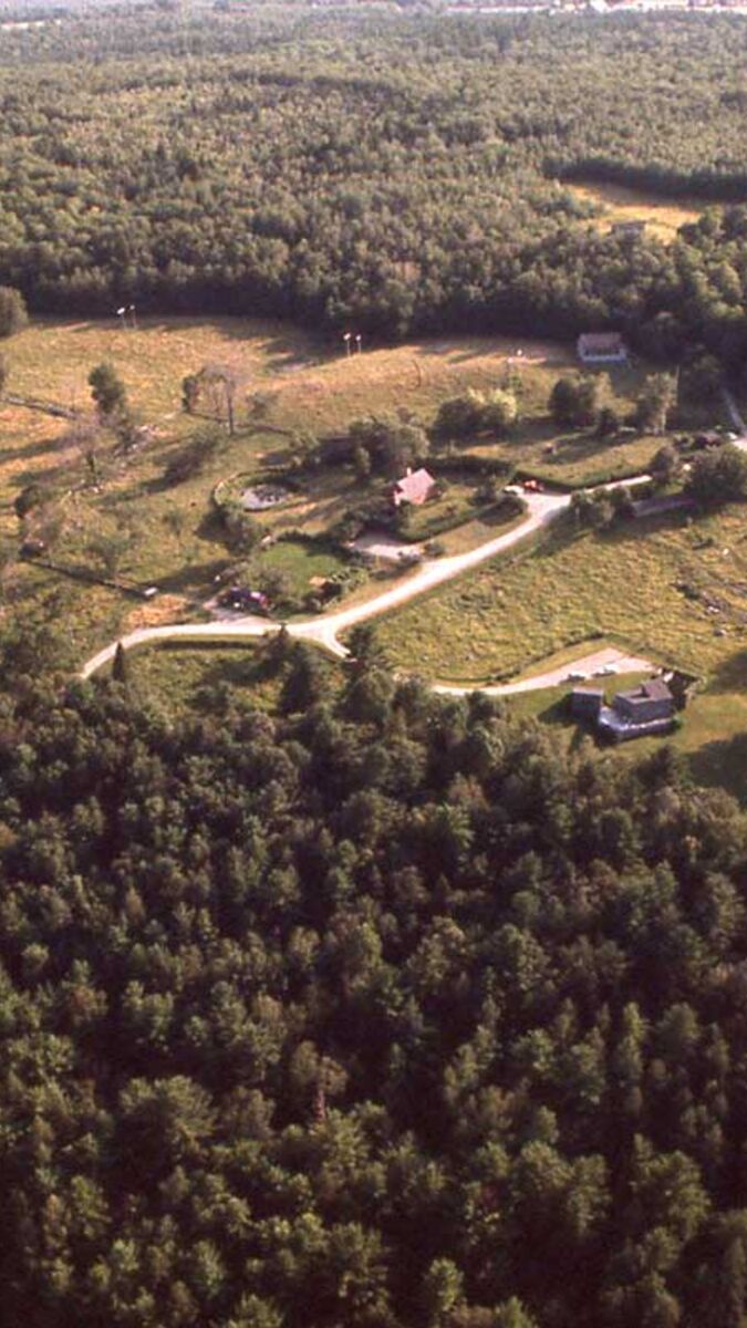 Aerial shot of the Showhegan school