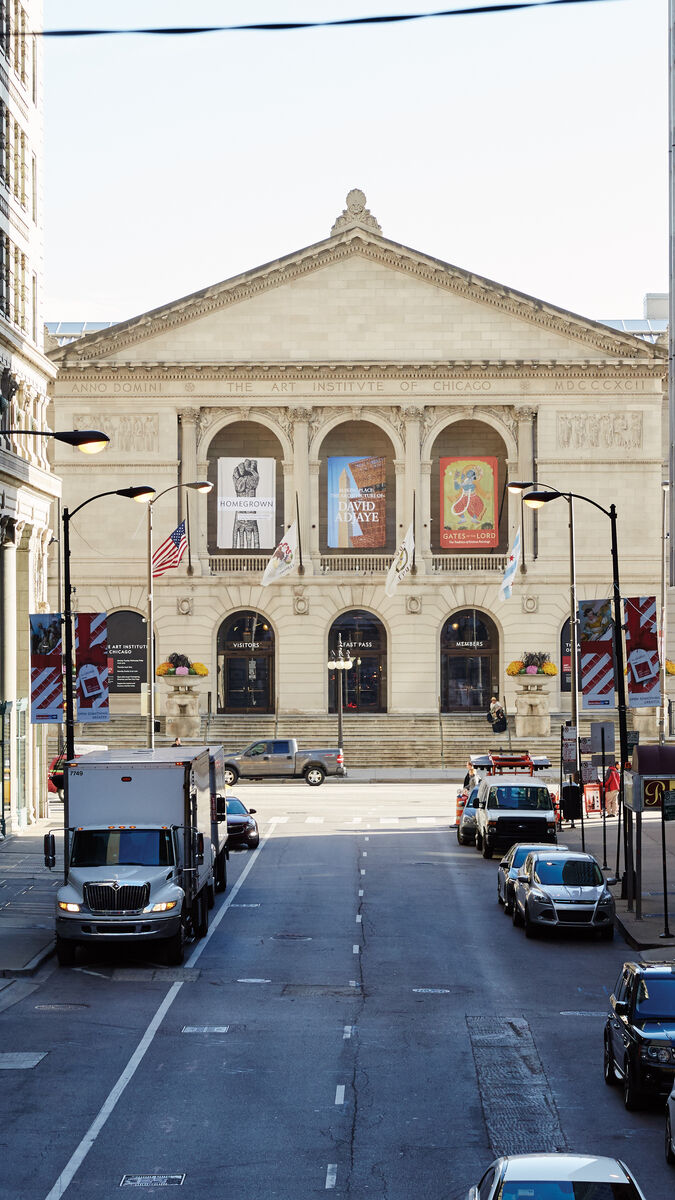 The art institute of chicago photographed from the east