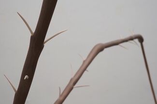 Detail image of a spider-like sculpture by Jonathan Lanier