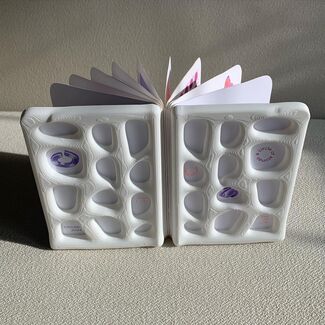 Abstract bound book by bex yolk