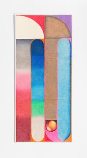 Saturated, abstract and geometric colored pencil drawing by Michael Cuadrado Gonzalez. 