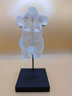 Bust of a translucent torso by Rex Cassidy