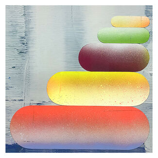 Colorful painting by Dan Devening. 