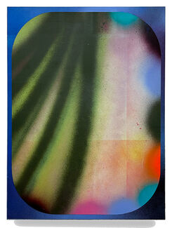 Colorful painting by Dan Devening. 