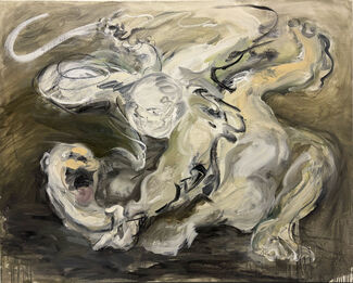 A painting in neutral tones by Matias Brimmer.