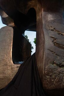 Nuclear Energy sculpture by Henry Moore