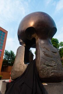 Nuclear Energy sculpture by Henry Moore