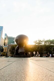 Nuclear Energy sculpture by Henry Moore