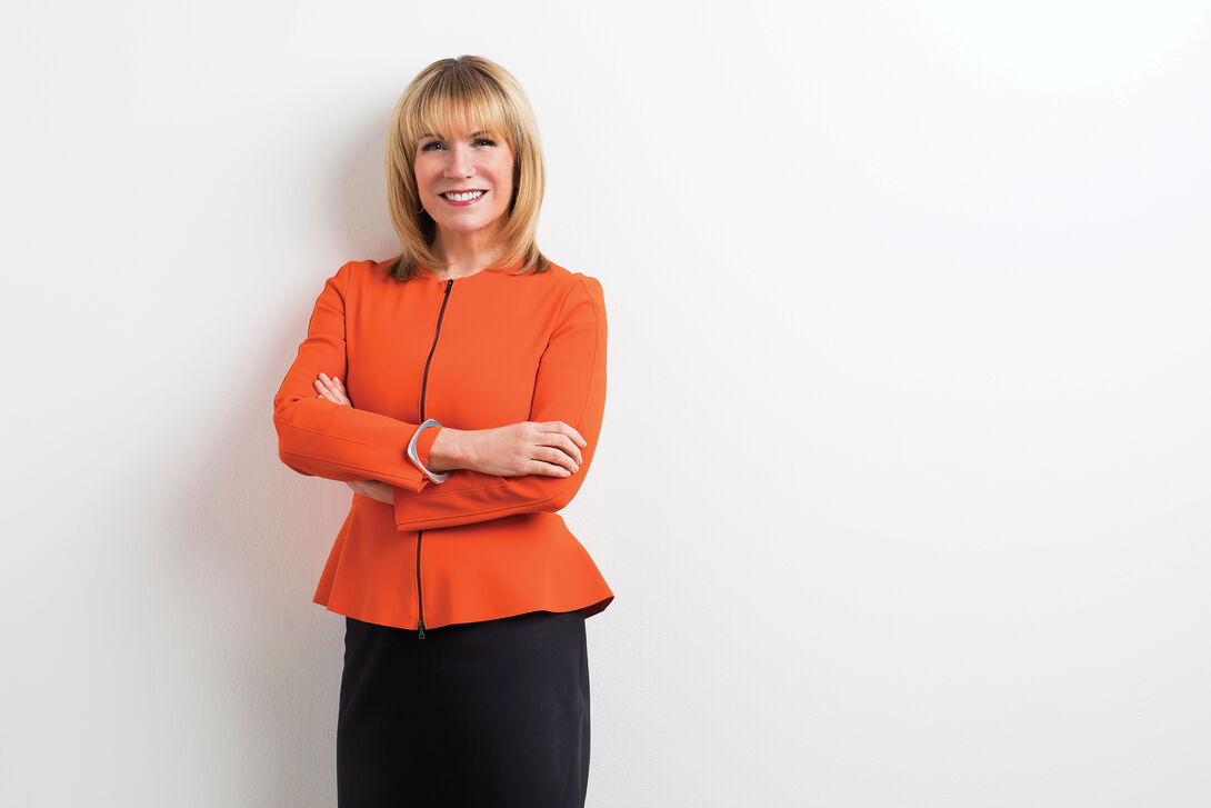 An image of the current President of the School of the Art Institute of Chicago, Elissa Tenny.