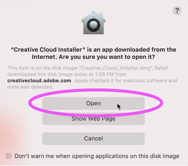 Adobe - Install Creative Cloud 3b