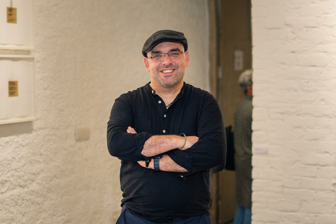 An image of Shaurya Kumar standing in a gallery. 