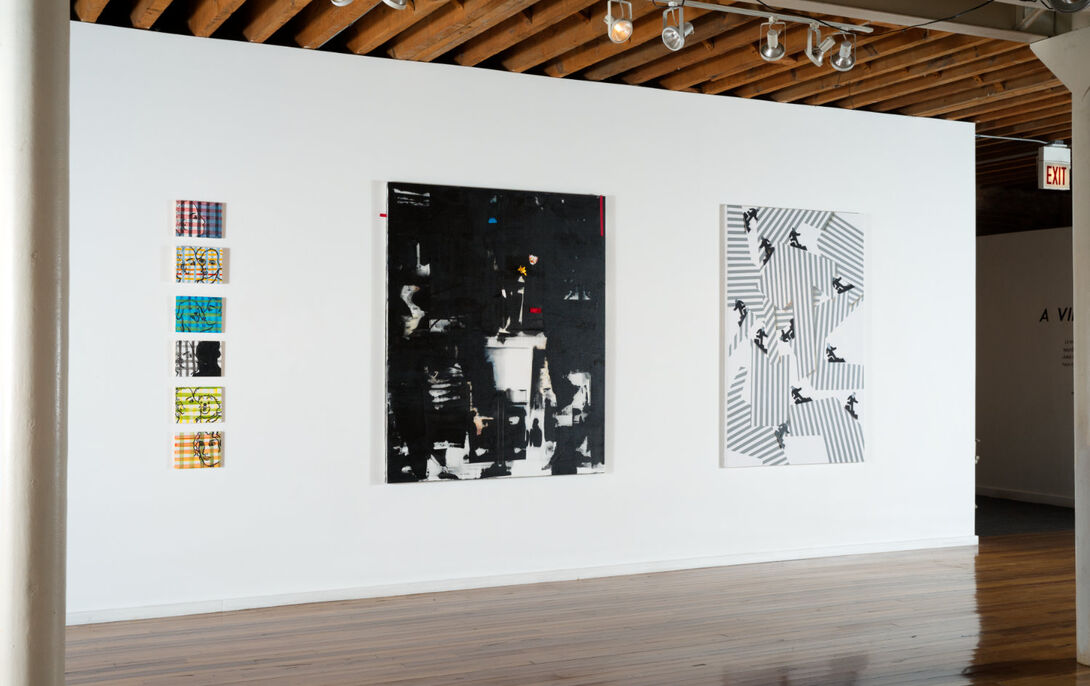 Installation view of works by Quy