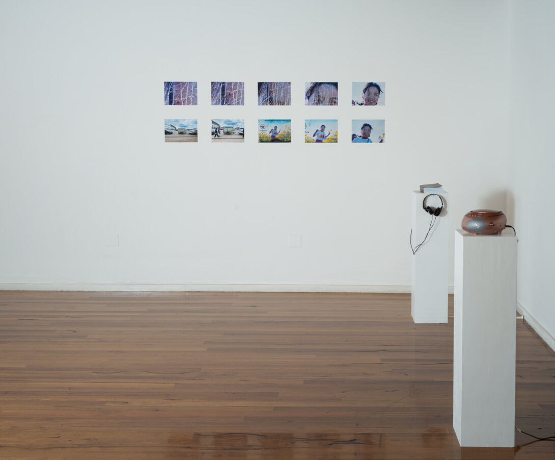Installation view of works by Maya Nguyen