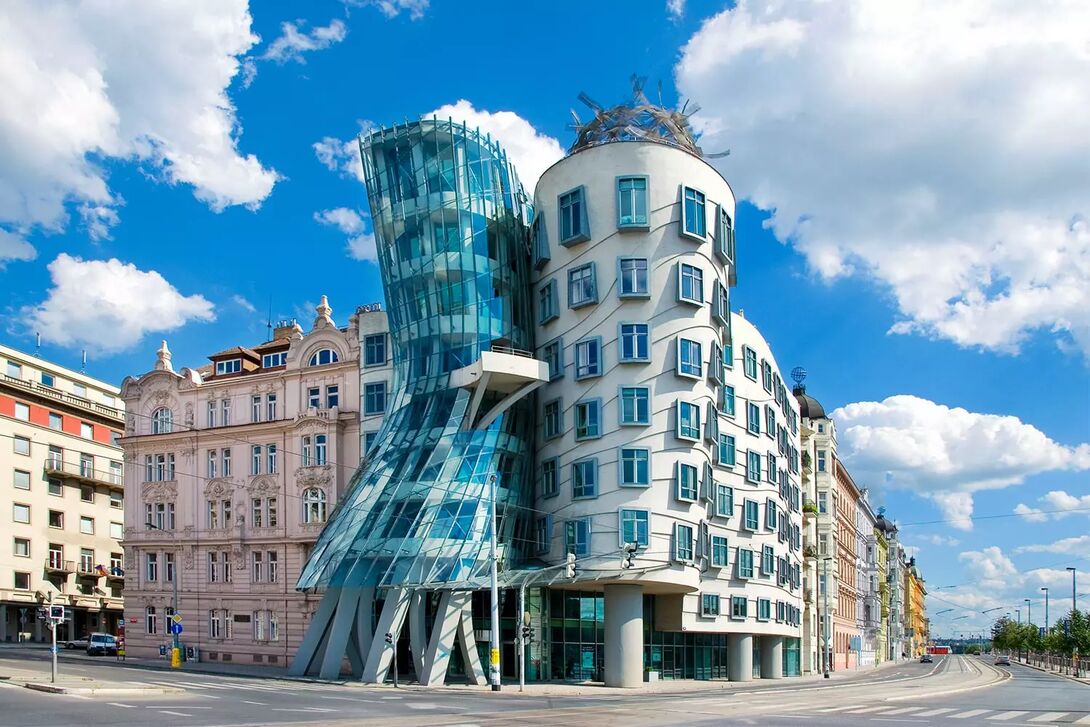 Dancing house building in Prague