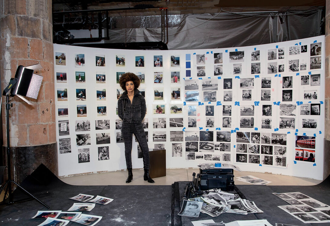 Artist LaToya Ruby Frazier in her Chicago studio