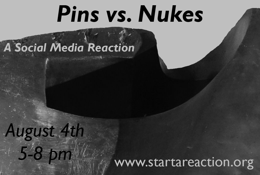 Black and white pins vs nukes workshop promotional