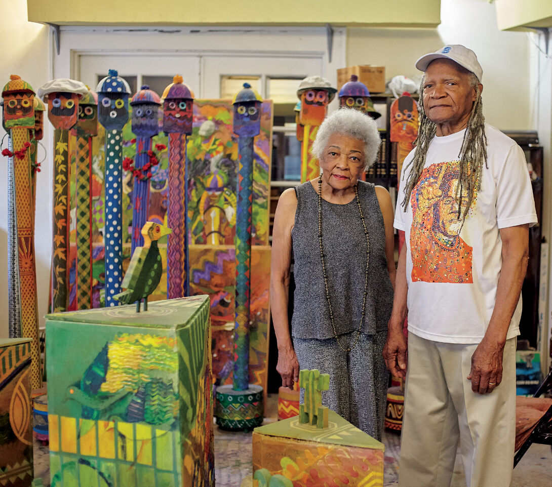 Jae (SAIC 1959–61) and Wadsworth (DIPLOMA 1958) Jarrell, two of the five founding members of artist collective AFRICOBRA Jae (SAIC 1959–61) and Wadsworth (DIPLOMA 1958) Jarrell, two of the five founding members of artist collective AFRICOBRA