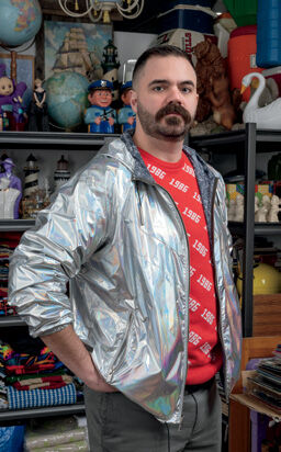 Assistant Professor of Fashion Design Benjamin Larose (MDes 2016). Photo: Jim Prinz (MFA 1988) Assistant Professor of Fashion Design Benjamin Larose (MDes 2016). Photo: Jim Prinz (MFA 1988)
