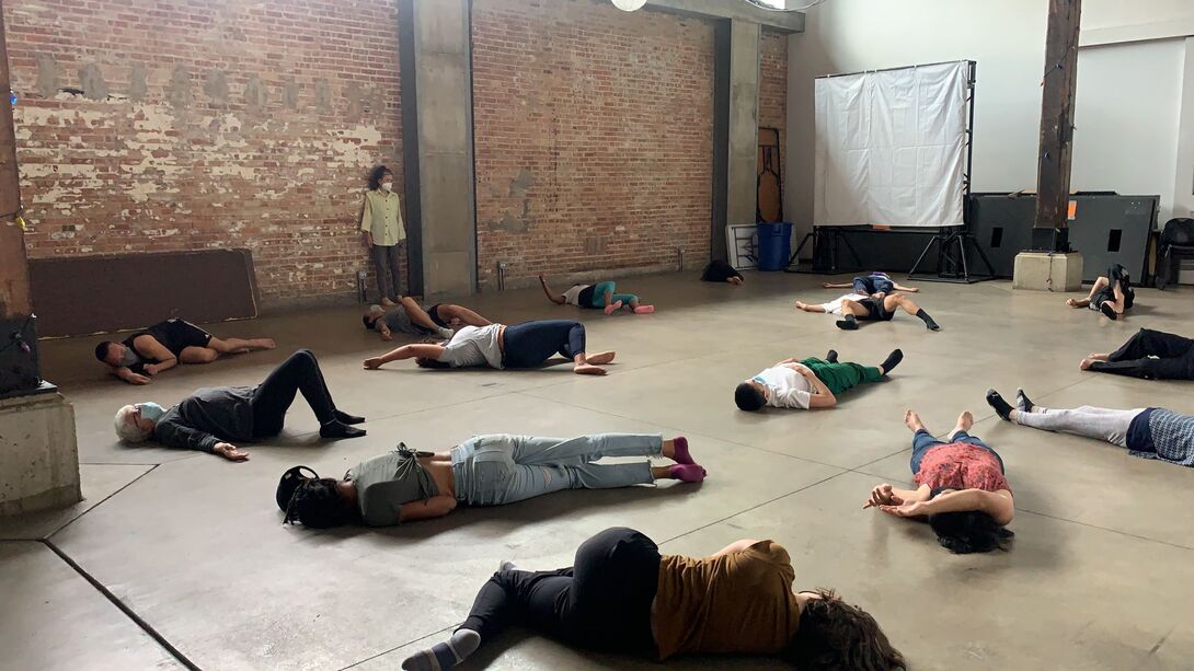 Picture from Body-Based Democracy with Eiko Otake